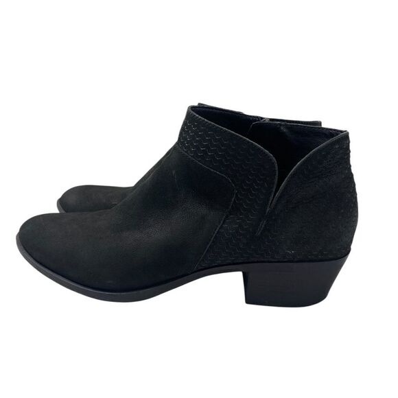 Lucky Brand Shoes - Lucky Brand 9.5 M Nubuck leather Booties Low heel Weave leather on heel